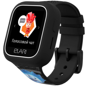 Дитячий телефон-годинник з GPS трекером Elari FixiTime Lite Black (ELFITL-BLK) краща модель в Вінниці