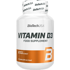 Витамины Biotech Vitamin D3 60 таблеток (5999076235032) в Виннице