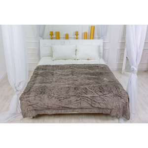 Плед MirSon №1001 Damask Graphite 180x200 (2200003051094) краща модель в Вінниці