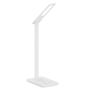 хорошая модель Настольная лампа Promate AuraLight-1 10W 500lm White с беспроводной зарядкой и USB (auralight-1.white)