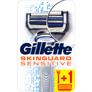 Станок для бритья мужской (Бритва) Gillette SkinGuard Sensitive с 2 сменными картриджами (7702018486342) в Виннице