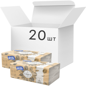 Упаковка бумажных полотенец Grite Ecological FT двухслойных 20 пачек по 150 листов (4770023350210) рейтинг