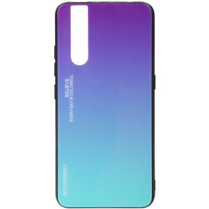 Панель BeCover Gradient Glass для Vivo V15 Pro Purple-Blue краща модель в Вінниці