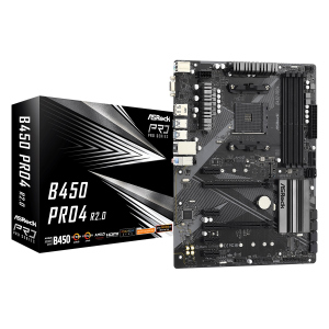 купить Материнская плата ASRock B450 Pro4 R2.0 Socket AM4