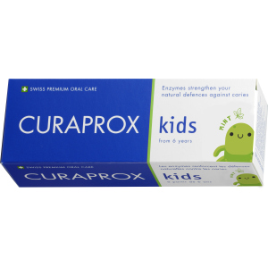 Зубная паста детская ферментная Curaprox CS Kids со свежим вкусом сладкой мяты 1450 ppm F 60 мл (7612412429633) лучшая модель в Виннице