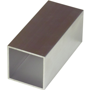 Труба квадратна алюмінієва пустотіла не анодована 45х45 для меблевих конструкцій довжина 5,95м (ціна 1пог.м) в Вінниці