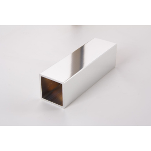 Труба квадратна пустотіла алюмінієва хромована 30х30, хром для меблевих конструкцій довжина 2,95м (ціна 1пог.м) краща модель в Вінниці