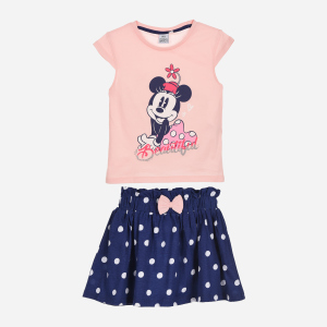 Костюм (футболка + юбка) Disney Minnie ET1147 98 см Розовый (3609084240929) лучшая модель в Виннице