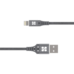 Кабель Promate NerveLink-i USB/Lightning MFI 2.4А 1.2 м Grey (nervelink-i.grey) ТОП в Вінниці