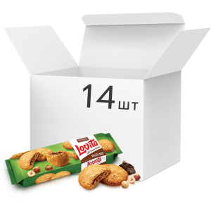 Упаковка печенья Roshen Lovita Soft Cream Cookies hazelnut 170 г x 14 шт (4823077633416) в Виннице