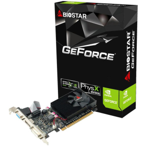 Biostar PCI-Ex GeForce G210 1GB DDR3 (64bit) (589/1333) (DVI, VGA, HDMI) (G210-1GB_D3_LP) рейтинг