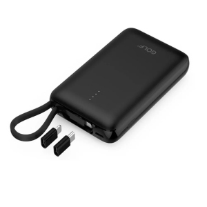 Портативная Универсальная батарея Power Bank GOLF G74 10000mAh Черный ТОП в Виннице