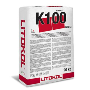 Клей на цементній основі Litokol HYPERFLEX K100 20кг (K100G0020) Сірий рейтинг