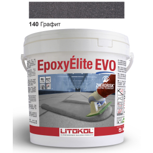 Эпоксидная затирка Litokol Epoxyelite EVO c.140 Чёрный графит 5кг в Виннице