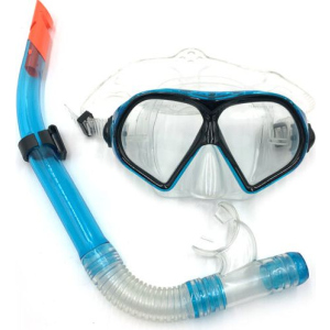 Набор для плавания (маска и трубка) Newt DOLphin VORtex NE-SW-95-B Голубой (2000000017174) лучшая модель в Виннице