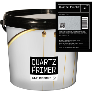 Кварцевая грунтовка Elf Decorr QUARTZ PRIMER 3 л Белая (mba3gqp) ТОП в Виннице