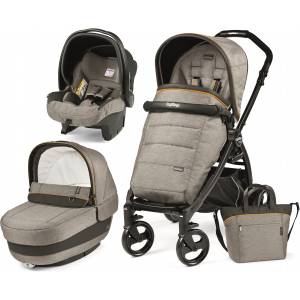 Універсальна коляска 3в1 Peg-Perego Book Plus Luxe Grey Сіра (PACK02-00000000001) краща модель в Вінниці