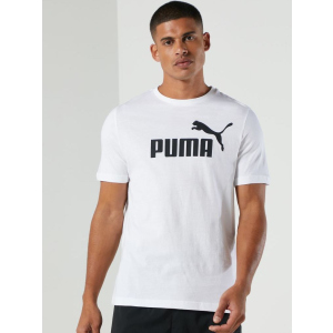 хороша модель Футболка Puma Ess Logo Tee 58666602 XXL Puma White (4063697398719)