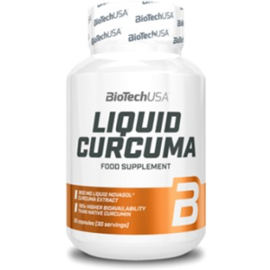 Вітаміни та мінерали Biotech Liquid Curcuma 30 капсул (5999076238767) надійний