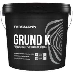 Адгезійна фарба для ґрунту FARBMANN Grund K 4.5 л Біла (4823046206412) краща модель в Вінниці