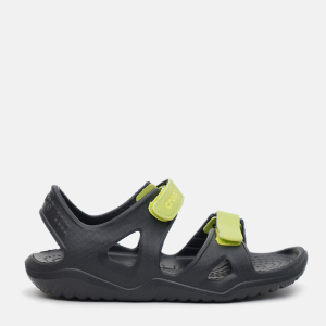 хороша модель Сандалії Crocs Kids Swiftwater River Sandal 204988-09W-J3 34 Black/Volt Green (0191448130838)