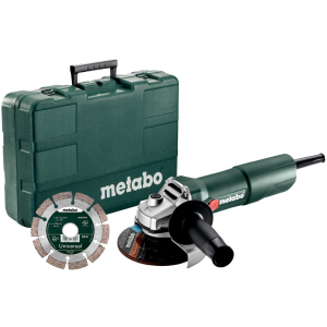 Угловая шлифмашина Metabo W 750-125 SET КШМ 750 Вт, 125 мм + диск (603605510) в Виннице