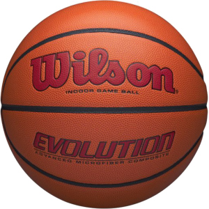 М'яч баскетбольний Wilson Evolution 295 game ball sc size7 (WTB0595XB0705)