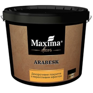 Декоративне покриття Maxima з мерехтливим ефектом "Arabesk" 5 кг (4820024427012) краща модель в Вінниці