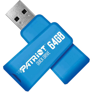 Patriot Color Quickdrives 64GB USB 3.1 Blue (PSF64GQDBL3USB) в Виннице