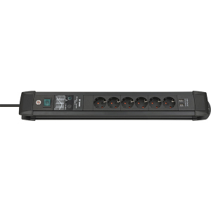 Сетевой фильтр Brennenstuhl Premium-Line 2 USB, 6 розеток 3 м (1156000536) ТОП в Виннице