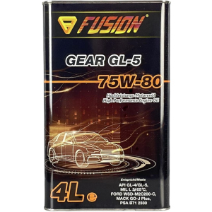 Трансмісійна олія Fusion GEAR GL-5 75W-80 4 л metal (FU1039/4) надійний