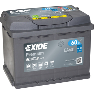 Автомобильный аккумулятор Exide Premium 60 А·ч (+/-) Euro (600EN) (EA601) лучшая модель в Виннице