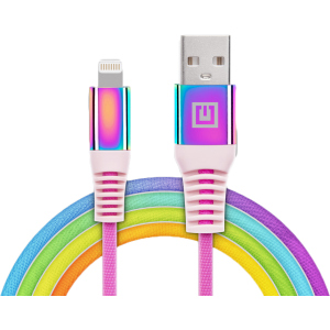 Кабель Real-El MFI USB A - Lightning Rainbow 1 м (EL123500051) ТОП в Виннице