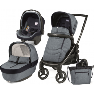 Універсальна коляска 3в1 Peg-Perego Book Plus Horizon Небесно-блакитна (PACK02-00000000003) ТОП в Вінниці