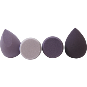 Набор спонжей для макияжа Biutee в боксе для хранения Фиолетовый 4 шт (BEA7358888118) ТОП в Виннице