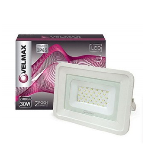 LED прожектор Velmax, 30W, 2700Lm, 6200К (4542) ТОП в Вінниці