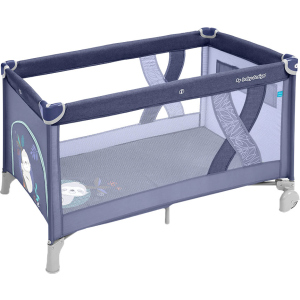 Манеж-ліжечко Baby Design Simple 03 Blue (292576) (5901750292576) ТОП в Вінниці