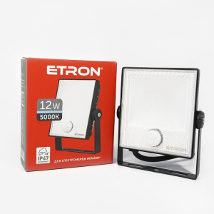 купить Прожектор светодиодный ETRON Spotlight Power 1-ESP-222 12W 5000K с датчиком движения