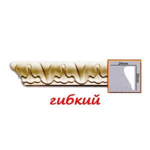 Молдинг гибкий CR686F Gaudi Decor (35x24)мм лучшая модель в Виннице