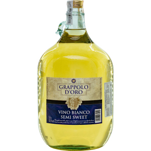 Вино Grappolo d'Oro Vino Bianco Semi Sweet белое полусладкое 5л 10.5% (8005228075054) надежный