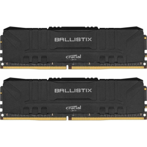 Модуль пам'яті для комп'ютера DDR4 16GB (2x8GB) 3200 MHz Ballistix Black MICRON (BL2K8G32C16U4B) краща модель в Вінниці