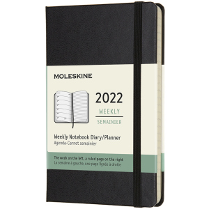 хорошая модель Еженедельник Moleskine 2022 9 х 14 см 144 страницы Чёрный (8056420855739)