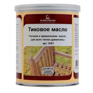 Тікове масло Borma Wachs Teak Оil прозоре 0.5л в Виннице