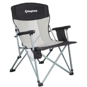 Стілець KingCamp Hard Arm Chair Чорний (KC3825 BLACK/MEDIUMGREY) ТОП в Вінниці