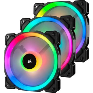 Вентилятор Corsair LL120 RGB 3 Fan Pack (CO-9050072-WW), 120x120x25мм, 4-pin, черный лучшая модель в Виннице