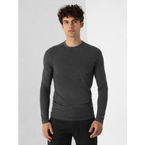 Чоловічий лонгслів 4F NOSH4-TSML350-23M XL Dark Grey Melange (5903609653972) краща модель в Вінниці