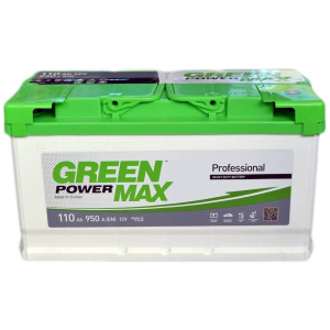 Автомобильный аккумулятор Green Power MAX 110 Ah (-/+) Euro (950EN) (22370) лучшая модель в Виннице