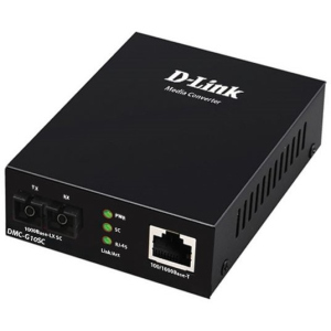 Медіаконвертер D-Link DMC-G10SC 1xGE, 1x1000BaseLX, SM, 10км, SC краща модель в Вінниці