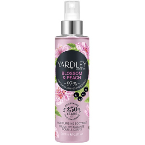 Міст зволожуючий парфум для тіла та волосся Yardley Blossom &amp; Peach Moisturising Fragrance Body Mist 200мл (5056179301511) ТОП в Вінниці