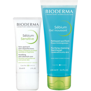 Набір Bioderma Флюїд Sebiom Sensitive 30 мл + Очищаючий гель Sebiom 100 мл (3041306016996) в Вінниці